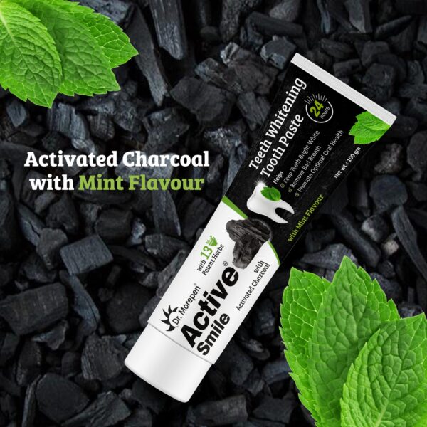 Active Smile Charcoal T/P 100gm - Image 2