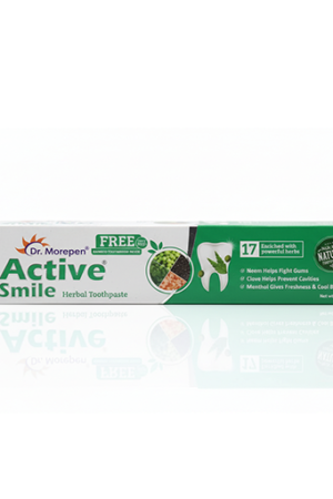 Active Smile Herbal Toothpaste Free Bamboo Brush