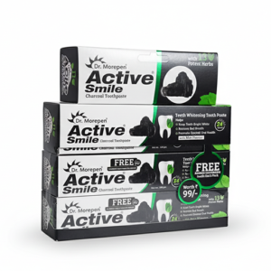 Active Smile Charcoal Toothpaste Free Bamboo Brush
