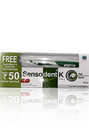 Sensodent K Toothpaste Brush Free